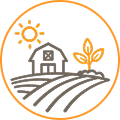Farm sourcing icon