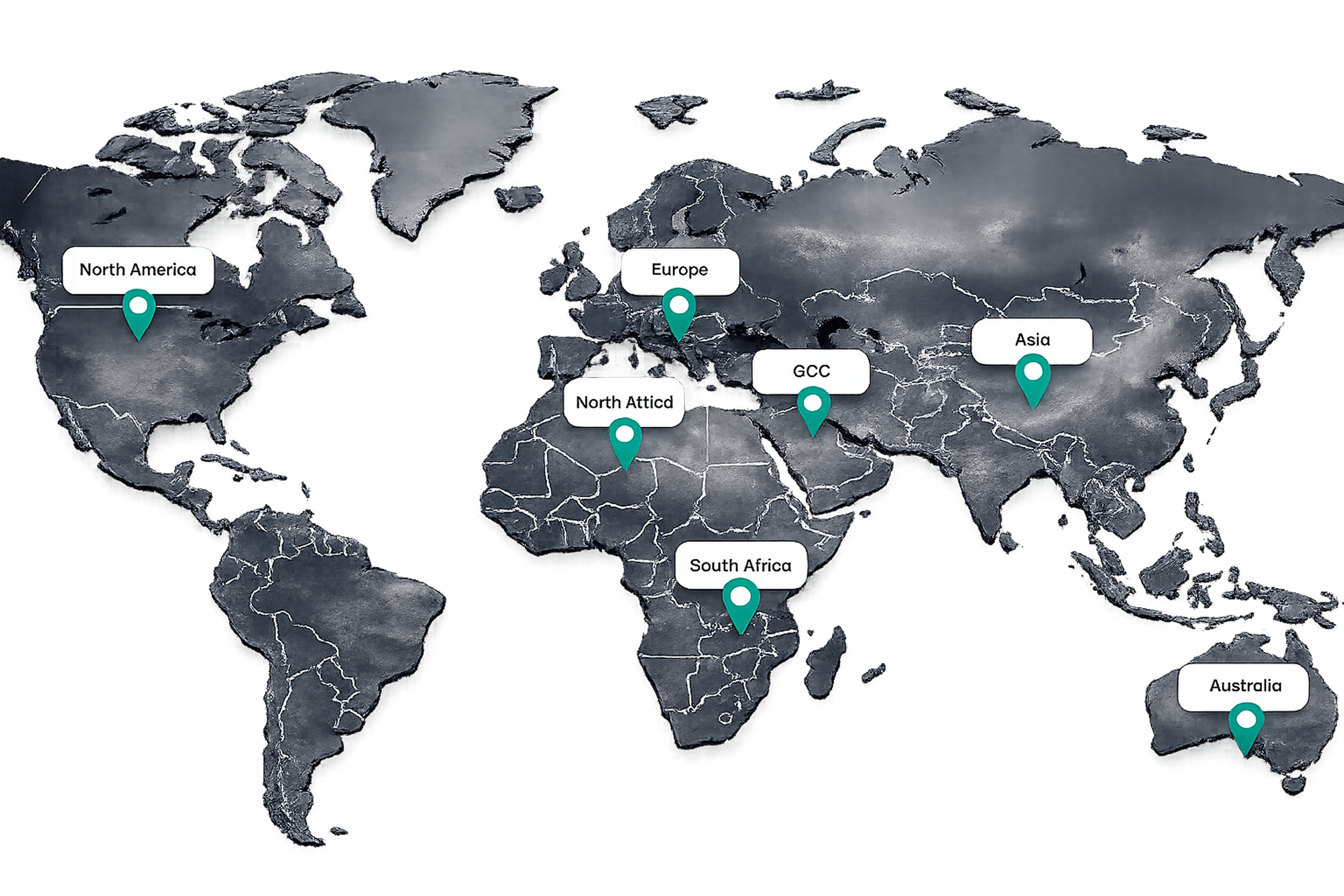 World map showing shipping presence